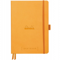 Записная книжка RHODIARAMA GOALBOOK в мягкой обложке, A5, точка, 90 г, Orange, Светло-оранжевый