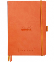 Записная книжка RHODIARAMA GOALBOOK в мягкой обложке, A5, точка, 90 г, Tangerine, Оранжевый