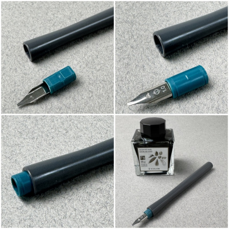Перьевая ручка-макалка SAILOR HOCORO, Steel nib, Gray/Серый