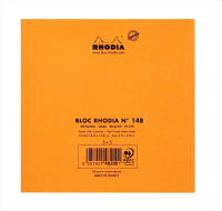 Блокнот RHODIA BASICS 14,8х14,8 см, 80 г, Orange/Оранжевый