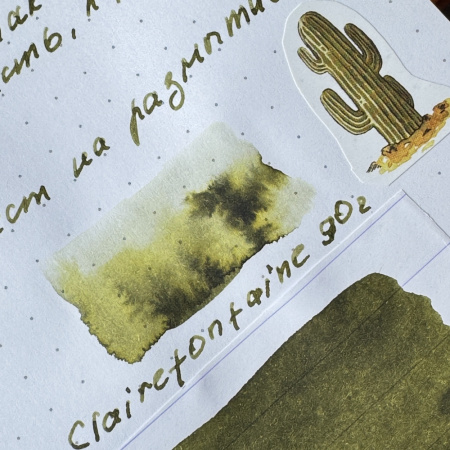 Чернила HERBIN, Vert cactus/Темно-оливковый