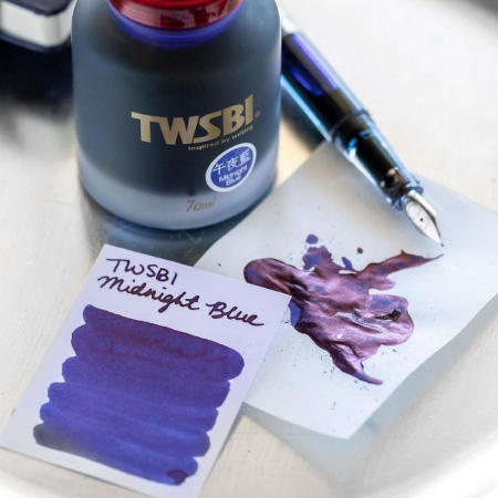 Чернила в банке TWSBI Midnight Blue/Темно-синий, 70 мл