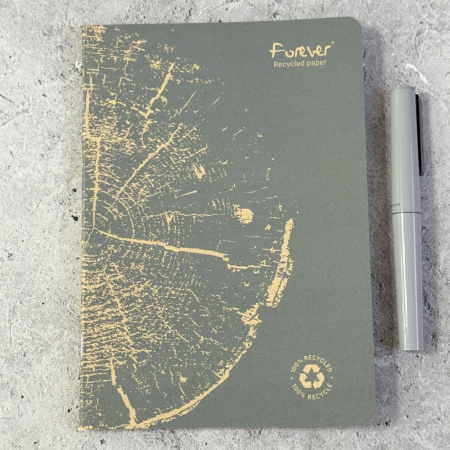Тетрадь CLAIREFONTAINE FOREVER PREMIUM, A5, 90 г, Gris plomb/Серый