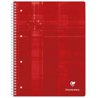 Тетрадь CLAIREFONTAINE STUDIUM на пружине, A4+, 90 г, Red/Красный, клетка