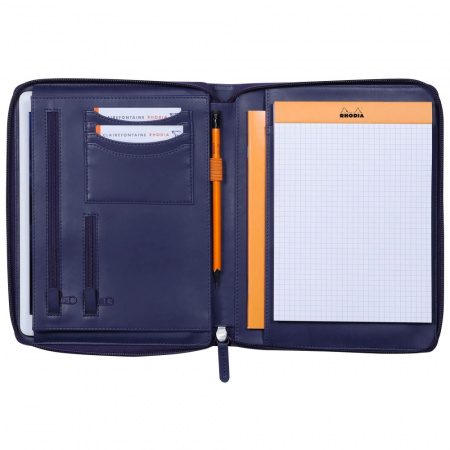 Rhodia папка RHODIARAMA на молнии, А5, Midnight/Темно-синий