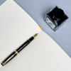 Ручка перьевая SAILOR PRO GEAR SLIM GOLD TRIM, GT 14K, Black/Черный