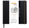 Скетчбук для смешанных техник RHODIA TOUCH PEN & INKWASH, 21х21, 200г, Black/Черный