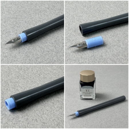 Перьевая ручка-макалка SAILOR HOCORO, Steel nib, Gray/Серый