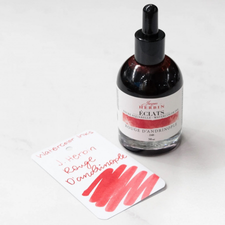 Акварельные чернила HERBIN ECLATS, Rouge d`andrinople/Адрианопольский красный