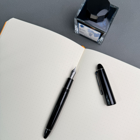 Ручка перьевая SAILOR 1911L RINGLESS, IP 21K black, Blackout/Черный