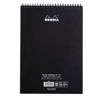 Блокнот RHODIA CLASSIC, А4, 80 г, Black/Черный