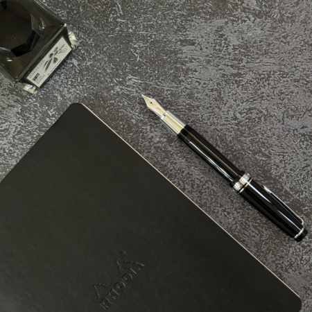 Ручка перьевая SAILOR PRO GEAR GINZA SILVER, RT 21K, Black/Черный