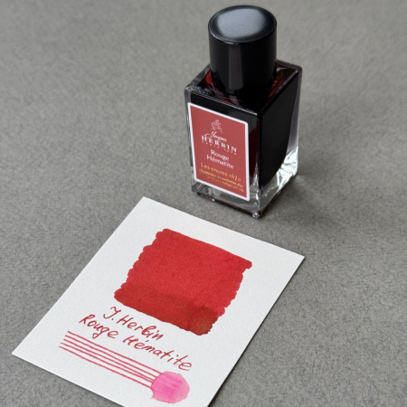 Чернила HERBIN PRESTIGE 1670, Rouge Hematite/Красный с золотыми блестками