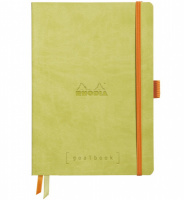 Записная книжка RHODIARAMA GOALBOOK в мягкой обложке, A5, точка, 90 г, Anise, Салатовый