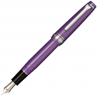 Ручка перьевая SAILOR PRO GEAR SLIM SILVER TRIM, RT 14K, Metallic Purple/Фиолетовый