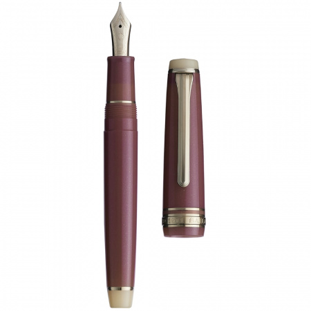 Набор SAILOR: перьевая ручка PRO GEAR SLIM JAPANESE SWEETS, Nerikiri/Темно-розовый, GT 14K, + Чернила SHIKIORI, Okuyama