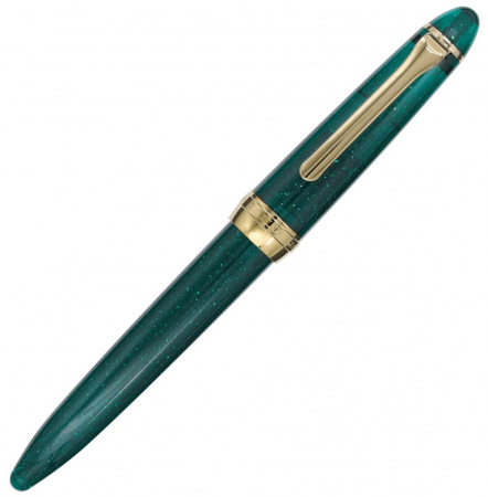 Ручка перьевая SAILOR SHIKIORI KUSA ASOBI, Gold IP still nib, Yukiusagi/Изумрудный