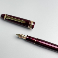 Ручка перьевая SAILOR 1911 LIGHT, Gold IP 14K, Shining red/Малиново-бордовый