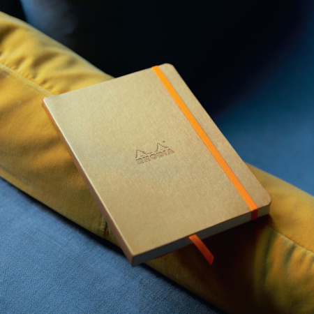 Записная книжка RHODIARAMA в мягкой обложке, A5, 90 г, Gold/Золотистый