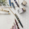 Ручка перьевая SAILOR SHIKIORI TSUKUYONO MINAMO, Gold IP still nib, Shimoyo/Светло-синий