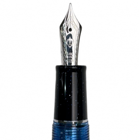 Ручка перьевая SAILOR PRO GEAR SLIM LIMITED EDITION, RT 14K, Iris Nebula/Синий