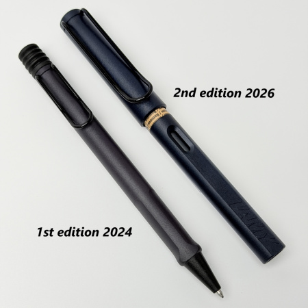 Ручка перьевая LAMY SAFARI, Steel black 2nd Edition/Стальной черный