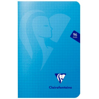 Тетрадь CLAIREFONTAINE MIMESYS, 11x17, 90 г, Bleu/Синий, клетка