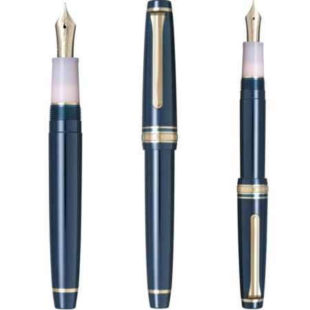 Ручка перьевая SAILOR PRO GEAR SLIM SHIKIORI SANSUI, Gold IP 14K, Komakusa/Темно-зеленый