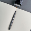 Ручка перьевая SAILOR 1911L RINGLESS METALLIC, IP 21K black, Simply gray/Серый