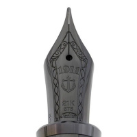 Ручка перьевая SAILOR 1911L RINGLESS, IP 21K black, Blackout/Черный
