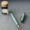 Ручка перьевая SAILOR PRO GEAR SLIM SOUND OF RAINFALL, GT 21K bicolor small, Summer rain/Бирюзовый