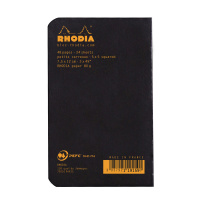 Тетрадь RHODIA CLASSIC, A7, 80 г, Black/Черный