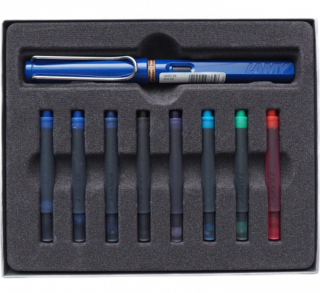 Набор LAMY SAFARI, Blue/Синий (перьевая ручка + картриджи)