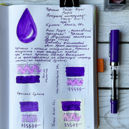 Чернила в банке TWSBI 1791, Royal Purple/Фиолетовый, 18 мл