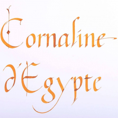 Чернила HERBIN PRESTIGE 1798, Coraline d'Egypte/Оранжевый с серебряными блестками