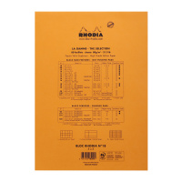 Блокнот RHODIA BASICS №18, A4, 80 г, Orange/Оранжевый