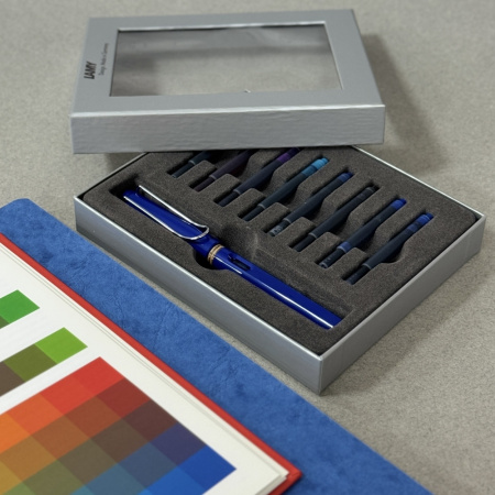 Набор LAMY SAFARI, Blue/Синий (перьевая ручка + картриджи)