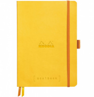 Записная книжка RHODIARAMA GOALBOOK в мягкой обложке, A5, точка, 90 г, Daffodil, Желтый