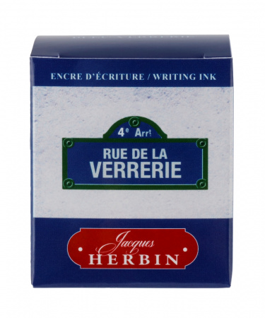 Чернила HERBIN, ЦВЕТА ПАРИЖА, Rue De La Verrerie/Синий
