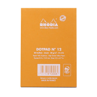 Блокнот RHODIA BASICS №12, 8,5х12 см, 80 г, Orange/Оранжевый