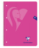 Тетрадь CLAIREFONTAINE MIMESYS на спирали, A4+, 90 г, Pink/Розовый