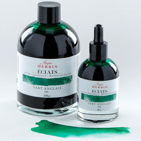 Акварельные чернила HERBIN ECLATS, Vert anglais/Британский зеленый