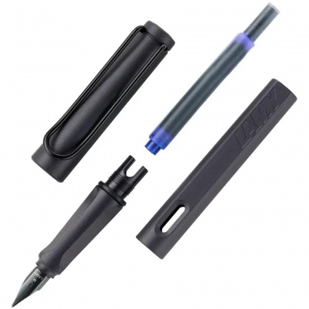 Ручка перьевая LAMY SAFARI, Steel black/Стальной черный