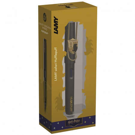 Ручка перьевая LAMY SAFARI HARRY POTTER, Hufflepuff/Черный с золотым
