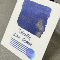 Чернила HERBIN PRESTIGE 1670, Bleu Ocean/Синий с золотыми блестками