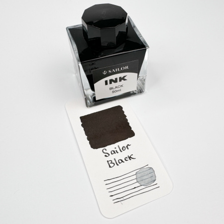 Чернила в банке SAILOR JENTLE INK, Black/Черный