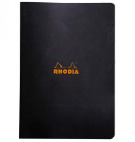 Тетрадь RHODIA CLASSIC, A4, 80 г, Black/Черный, Клетка