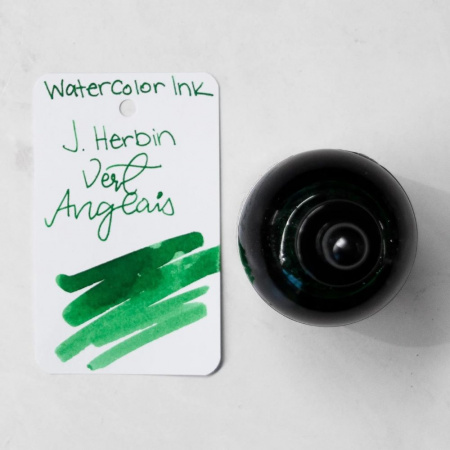 Акварельные чернила HERBIN ECLATS, Vert anglais/Британский зеленый