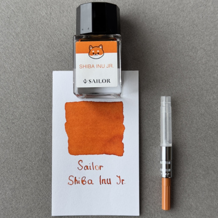 Набор SAILOR: перьевая ручка PROFIT JUNIOR SHIBA INU, RT steel nib, Оранжевый + Чернила