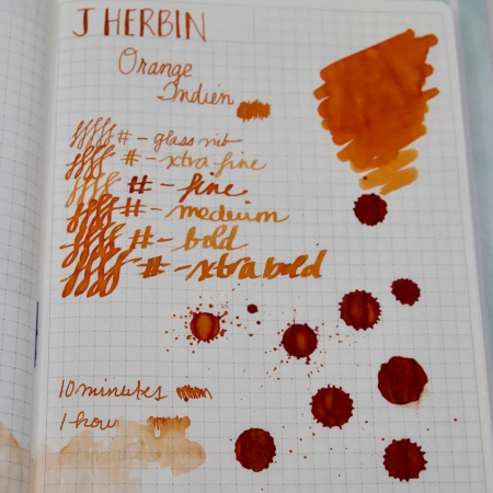 Картриджи для перьевой ручки HERBIN, Orange indien/Оранжевый